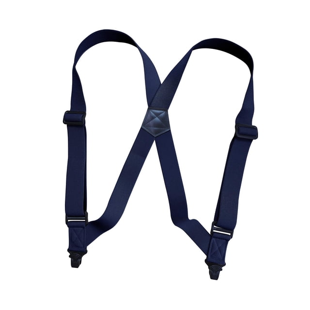 lionlar Suspenders for Men Adjustable Pants Utility for Wedding Navy Blue