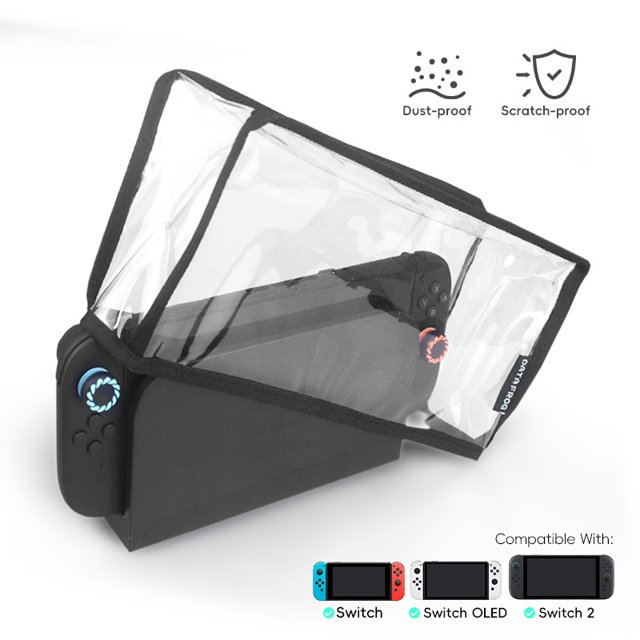 Clear Protective Dust Cover for Nintendo Switch 2 (NS2) Console & Dock - Transparent Anti-Scratch Waterproof Case, Dust-Proof Shield for NS2 Gaming System Accessories