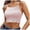 Pink, variant on MIASHUI Womens Sleeveless Lace Crop Top Casual Basic Fitted Tank Top,White,M