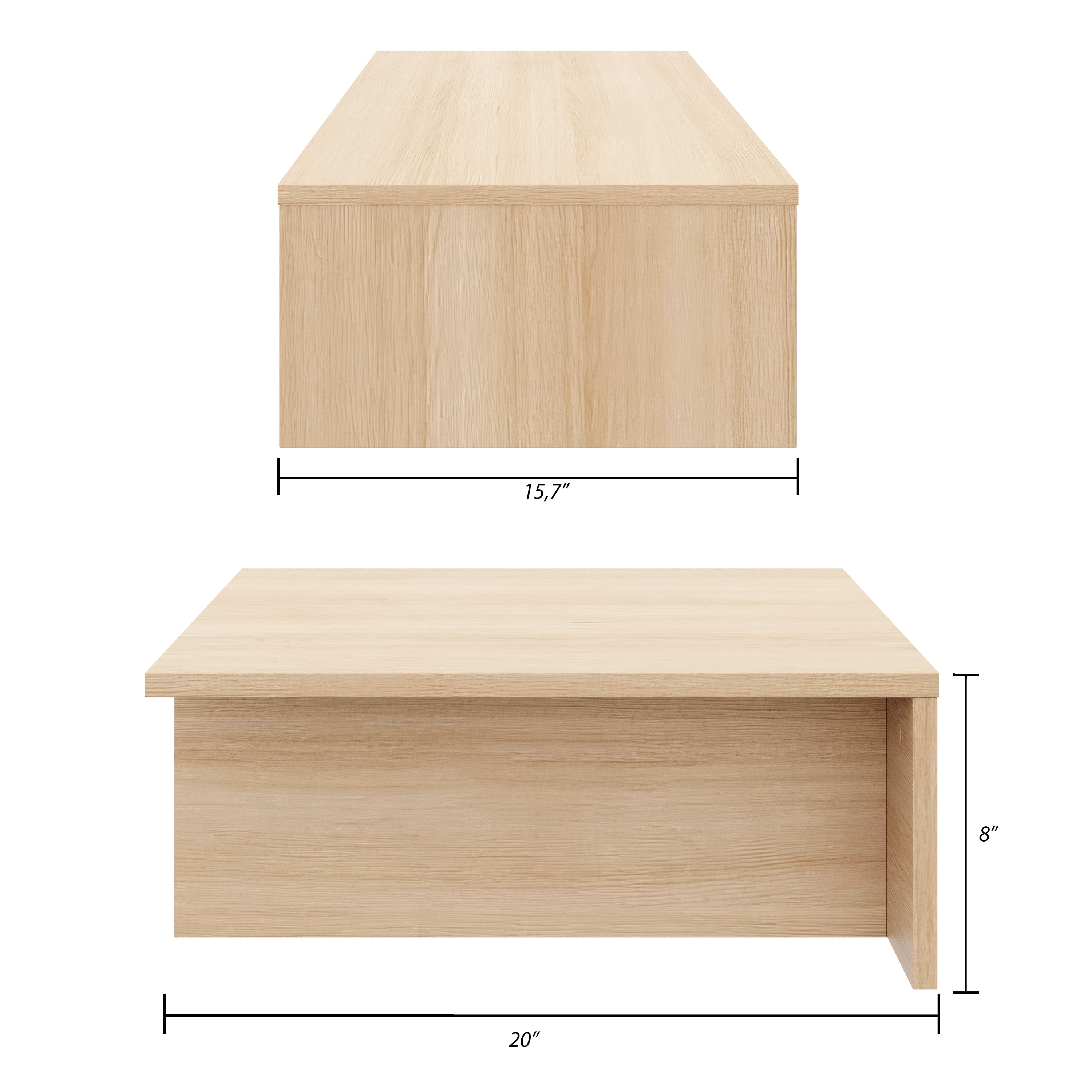 Table de Nuit (Lot de 2) Nexera Kanso