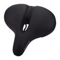 thumbnail image 4 of Wide Cruiser Bikes Saddle Shockproof Waterproof Seat Cushion Pad Black Sponge, 4 of 8