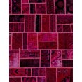 thumbnail image 1 of Ahgly Company Indoor Rectangle Abstract Pink Violet Pink Abstract Area Rugs, 2' x 4', 1 of 6