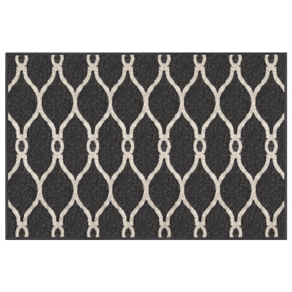 Paillasson gris Sharaya de 18 x 30 po