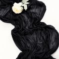 thumbnail image 4 of VogueV Cheese Platter Table Runner - Crinkle Textured Dining Decor Black, 4 of 7