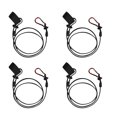thumbnail image 1 of 4 Pieces 42" Kayak Canoe Rowing Boat Paddle Leash Rod Holder Keeper Lanyard Tether with Carabiner - Choice, 1 of 6