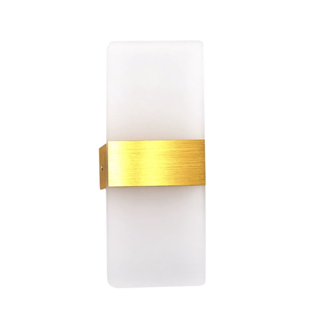 amdohai Modern Wall Sconce Acrylic Aluminum 6W LED Up Down Lamp AC