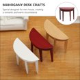 thumbnail image 2 of CIMAXIC Modèle de Bureau 3 Pcs Mini Demi-Rond Bureau d'Entrée Modèle Mini Maison Simulation Mobilier Bureau,3.46"X2.56"X1.18 Pouces, 2 of 5