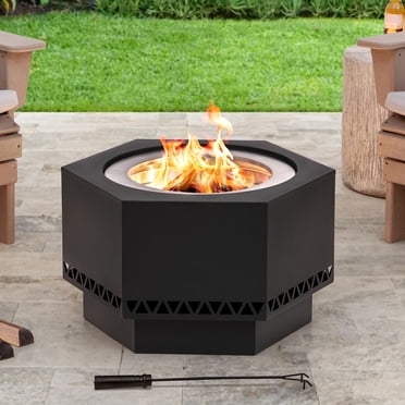 Sunjoy 26 pouces Hexagonal faible fumée Firepit