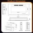 thumbnail image 4 of Giantex 42/50/60/72 Inches Ultra-Thin Electric Fireplace, Wall-Mounted & Recessed Fireplace Heater w/Smart APP Control, Alexa, Decorative Crystals, Dual Control & Overheat Protection, 750W/1500W, 4 of 10