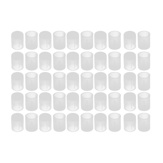 Unique Bargains 50Pcs 8mm Intérieur Dia PE Plastique Embout Bouchon Filetage Protecteur Tube Couvercle