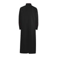 thumbnail image 3 of Penkiiy Priest Robe Dress for Men Clearance Men Solid Halloween Stand Collar Long-sleeved Button Robe Cosplay Coat Wine Priest Robe Dress, 3 of 3