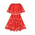 thumbnail image 2 of Robe Fille Cape Rouge Noël Nouvel An Fête 4 Ans, 2 of 9