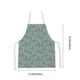 thumbnail image 3 of cpengpj Floral Rustic Adjustable Cooking Apron for Women and Men, Waterproof Polyester Kitchen Apron with Oil-Resistant Design, Lightweight Comfort for Barbecue, Baking, 3 of 6