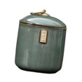 thumbnail image 4 of Luzkey Ceramic Tea Storage Jar Container Case Table Centerpiece Tank Home Decor Tea Canister with Airtight Lid for Candy Nuts Pantry Green, 4 of 8