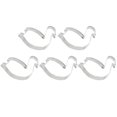 thumbnail image 1 of 5 Pcs Moule à Biscuits en Acier Inoxydable DIY Fournitures de Cuisson Design en Forme de Cygne pour la Maison (Argent), 1 of 8
