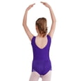 thumbnail image 2 of Doomiva Combinaison de Danse Gymnastique avec Franges et Strass pour Filles, Violet 8, 2 of 7
