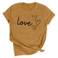 thumbnail image 1 of LSLJS T-shirt Imprimé « Lover Love » pour Femme à Col Rond, Manches Courtes, Haut, Cadeaux pour Femmes, 1 of 4