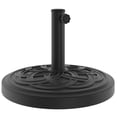 thumbnail image 3 of Socle de parasol de patio rond en résine avec revêtement en poudre 11,7&nbsp;kg HOMETRENDS, noir, 3 of 7