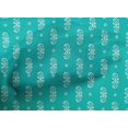 thumbnail image 4 of oneOone Cotton Poplin Fabric Circle|Leaves & Paisley Block Print Fabric BTY 56 Inch Wide, 4 of 4