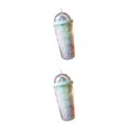 thumbnail image 2 of Maytalsory Straw Lid Cup Convenient Sipping Easy To Carry For Everyday Plastic Innovative Rainbow Water Bottle Drinking Cup light green 550ml 2Set, 2 of 6