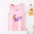 thumbnail image 2 of MIASHUI Débardeurs Graphiques Sans Manches pour Tout-Petites Filles, Camisoles pour Enfants Filles, Violet, 6-7 Ans, 2 of 3