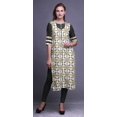 thumbnail image 2 of Bimba Kurti Droite Décontractée Imprimée Haut à Manches 3/4 Longue Kurta Robe pour Femmes, 2 of 6