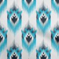 thumbnail image 1 of oneOone Rayon Turquoise Blue Fabric Asian Ikat Sewing Craft Projects Fabric Prints By Yard 56 Inch Wide-9605, 1 of 4