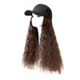thumbnail image 1 of TIEVOSA Baseball Cap Hair Wave Curly Hairstyle Adjustable Wig Hat Attached Long Hair, 1 of 1
