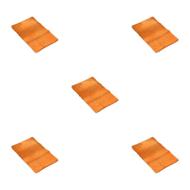 Youkk Polyester Chenille Bath Mat - Strong Water Absorption Exquisite Crafted Soft Texture No Shedding Orange 40cm*60cm 5Set