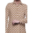 thumbnail image 4 of Atasi Kurta Pathani Classique à Col pour Garçons Chemise en Rayonne à Poche avant, 4 of 5