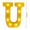 thumbnail image 3 of Chmadoxn LED Letter Lights Sign Light Up For Home Party Wedding Decoration Light Up Letters Alphabet Letter Sign Battery Powered For Christmas Birthday Party Decoration warning light, 3 of 5