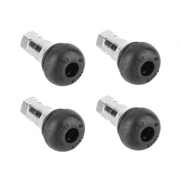 4Pcs Valve Stem , Akozon Tire Valve Stem  Aluminum Alloy Rubber Tubless Wheel Tire Tyre Valve Stem  Kit
