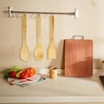 thumbnail image 3 of Wooden Cooking Kitchen Utensils Set 6 Piece - Organic Large 115 Inch Wooden Spoon Fork Turner For Cooking, 3 of 7