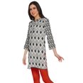 thumbnail image 2 of Moomaya Kurta Mini en Poly-Crêpe Tunique d'Été Kurtis Courts Imprimés pour Femmes, 2 of 5