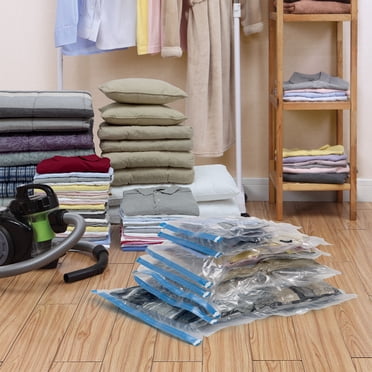 Mainstays Multipurpose Vacuum Storage Bags, 7PC Set, Closet Organizers