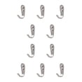 thumbnail image 2 of Xingzhi 10 Pieces Stainless Steel Clothes Hanger Punch-free Self-adhesive Replacement Waterproof Anti-rust Hook Rack Large Large 1.5mm, 2 of 6