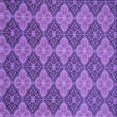 thumbnail image 1 of Ahgly Tapis d'Intérieur Lavable en Machine Carré Transitionnel Violet Améthyste Violet, 8 Pieds Carré, 1 of 7