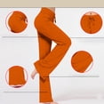 thumbnail image 4 of AherBiu Sweatpants for Womens High Waisted Drawstring Slim Fitted Casual Trousers Fall Solid Color Workrout Yoga Pants, 4 of 9
