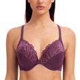 thumbnail image 2 of CHUANK Female Racerback Front Closure Unlined Underwire Bra for Women Black 34B, 2 of 5