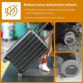 thumbnail image 5 of Luggage Wheel Cover Suitcase Cover Protector Luggage Compartment Wheel Sleeve Cover 8 Pcs Silicone Suitcase Wheel Cover Carry On Luggage Wheel Cover for Suitcase Thick Soundproof Blanket, 5 of 5