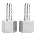 thumbnail image 2 of Quick Coupling Connector, No Burrs Female Thread Pipe Fitting, Anti-Rust High Temperature Resistant 2PCS for Female Thread Conveying Compressed Air 3/8in-6mm,3/8in-8mm,3/8in-10mm, 2 of 7