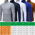 thumbnail image 2 of Pull Col Montant en Coton pour Hommes Gris Clair 3TG, 2 of 4