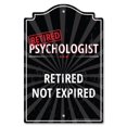 thumbnail image 1 of SignMission P-812-RET-Psychologist 8 x 12 Po Signe en Plastique - Retraité Psychologue, 1 of 1