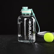 ZZkhGO 2200ML Water Jug, Extra Large Capacity Plastic Bottle with Drawstring, Outdoor Sports Cup for Active Lifestyles
