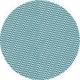 thumbnail image 1 of Ahgly Company Tapis Rond Lavable en Machine Intérieur Transitionnel Bleu Électrique, 3 Pieds Rond, 1 of 7