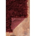 thumbnail image 5 of New Flokati 1400gr 2'4" x 4'8" Accent Rug, Burgundy, 5 of 5