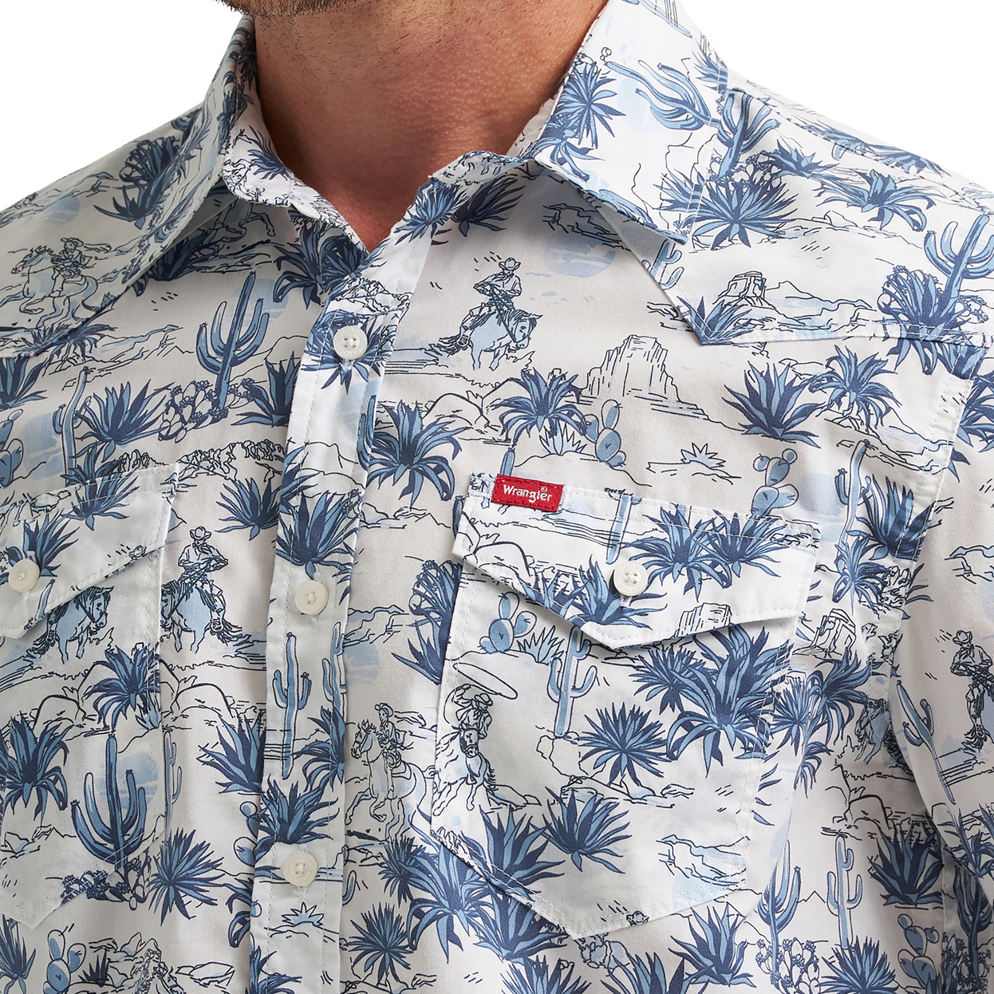Chemise imprimée à manches courtes pour hommes Wrangler