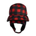 thumbnail image 2 of FlapJackKids - Winter Bucket Hat - Red Buffalo Checkers - Medium 2 - 4Y, 2 of 4