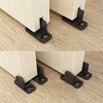 thumbnail image 2 of JUBEST Black Aluminum Floor Guide Sliding Barn Door Hardware Bypass Door Guide Set of 2, 2 of 10