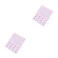thumbnail image 2 of Baohd Extension Strap Bra Extender Buckle 3 Rows 3 Hooks Women Multicolor Lengthened Band Lingerie Replacement Intimates pink 2Set, 2 of 6